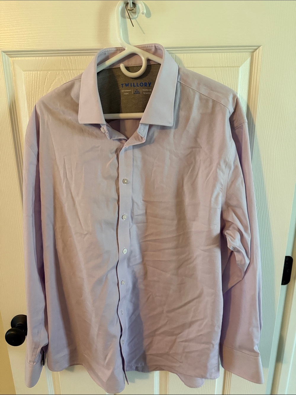 Twillory Men's Lilac Dress Shirt - Spread Collar